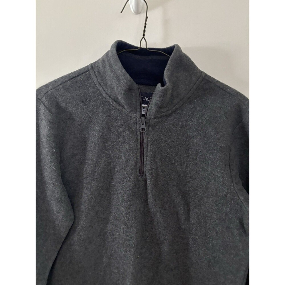 Boys FLEECE Pullover Top Size XL 14 Childrens Place 1/4-Zip Pullover Grey